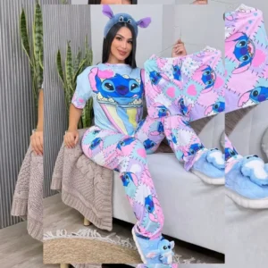 Pijama Trio (3 em 1 ) - Stitch Coração